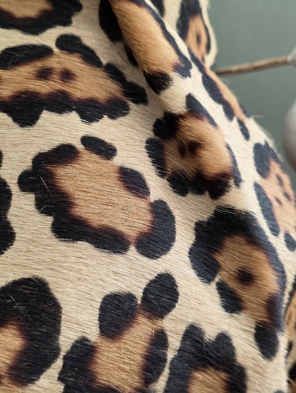 Paolo Masi Leopard Calf Hair Black Leather Shoulder Bag Made in Italy Y2K - Picture 5 of 16